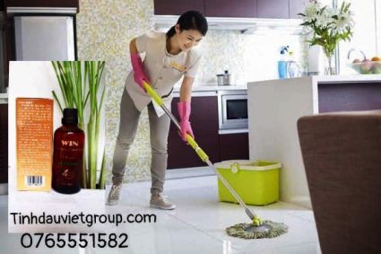 Tinh dầu sạch nguyên chất dùng lau sàn nhà.